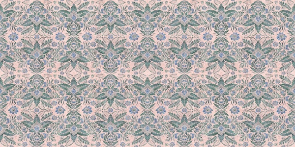 Blush maximalist foliage flowers pink