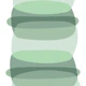 Pebble Shapes Sage Mint Green
