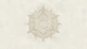 Gold boho mandala on beige linen