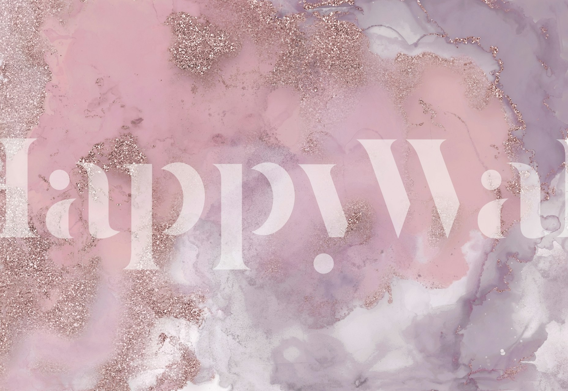 Tapeta Pink Glamour Alcohol Ink Art w pokoju