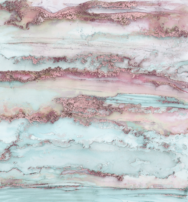 Pink and Mint Abstract Wallpaper