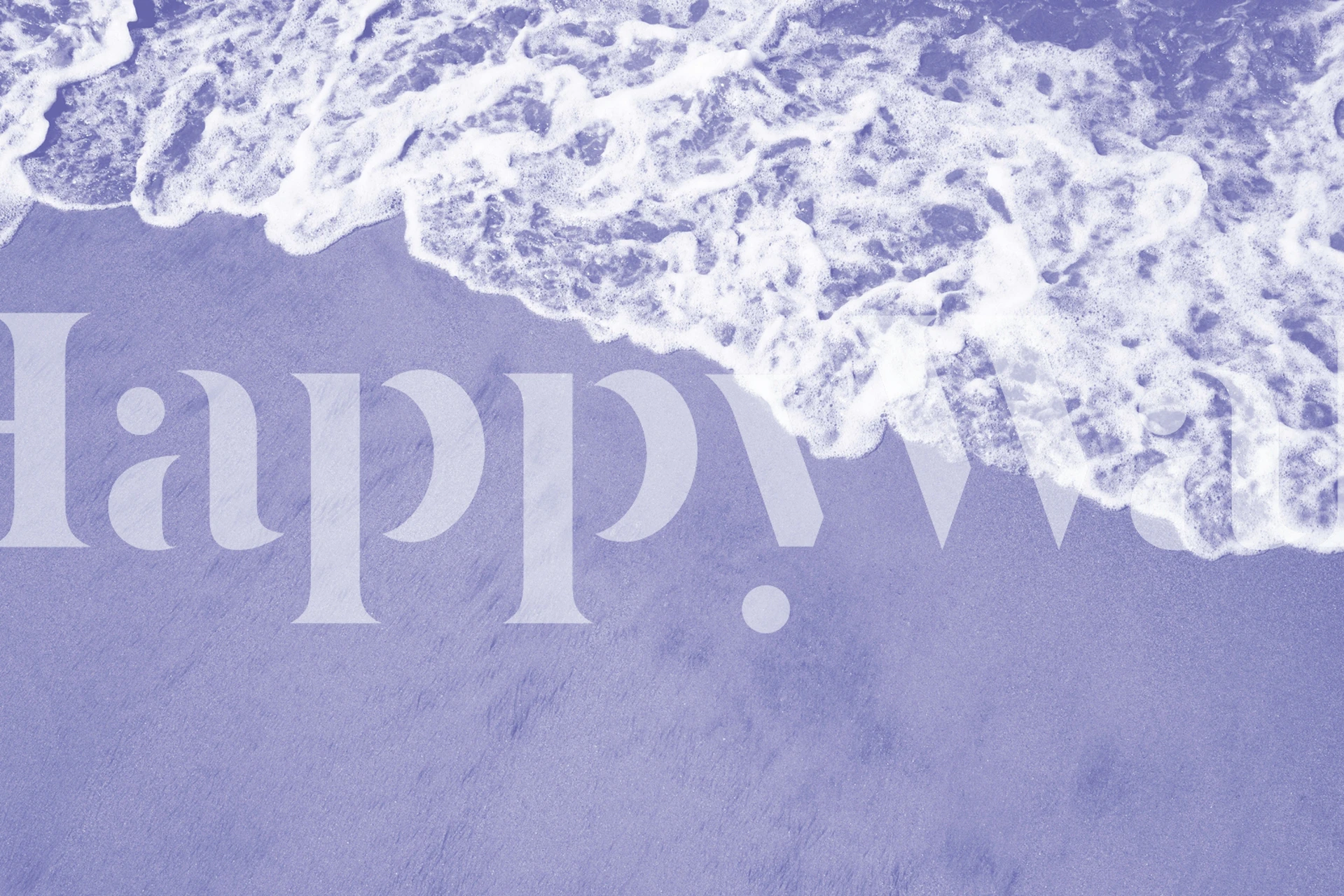 Atlantic ocean shore with gentle waves wall mural