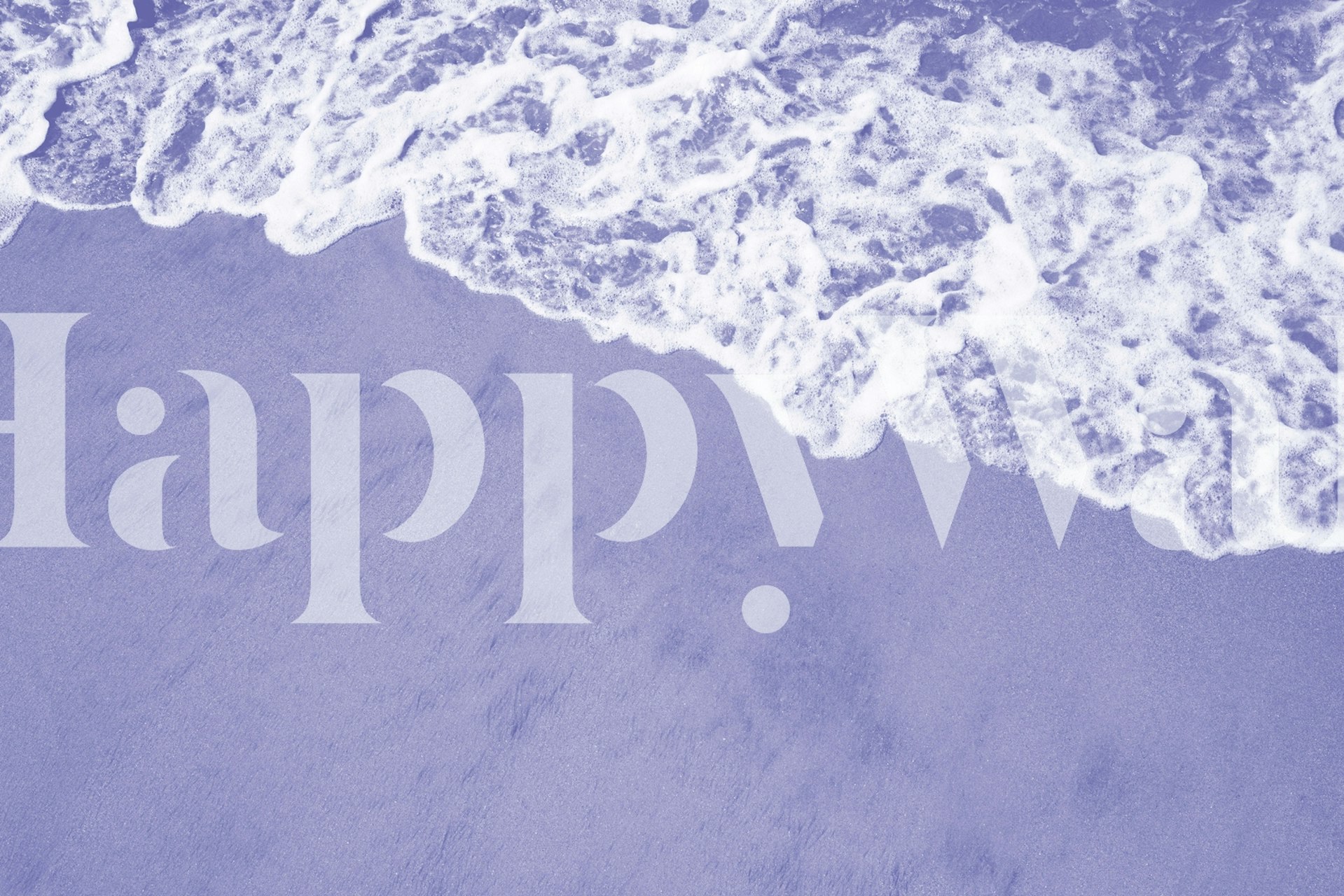 Fotomural orilla del océano atlántico con suaves olas