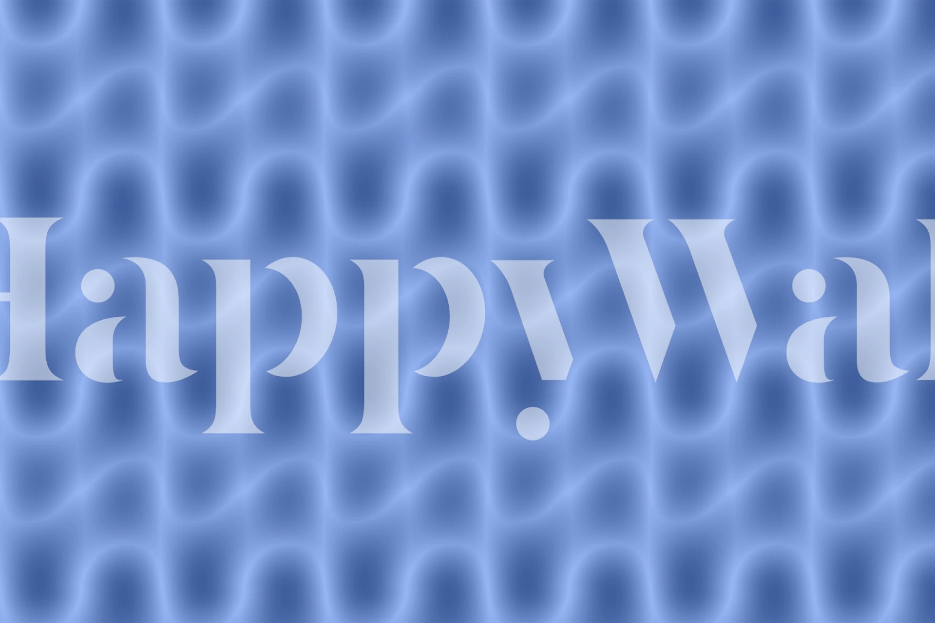 Waves Sea Blue wallpaper in a room setting