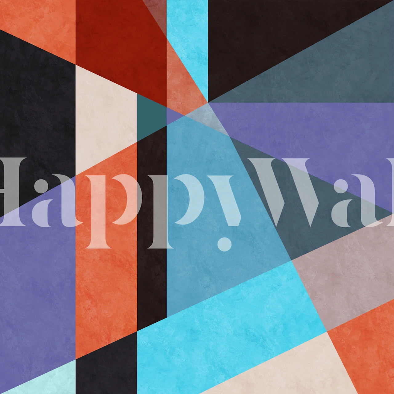 Geometric with Triangles wallpaper in a room