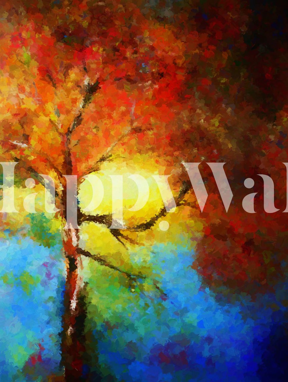 Diseño de papel tapiz Autumnal Tree