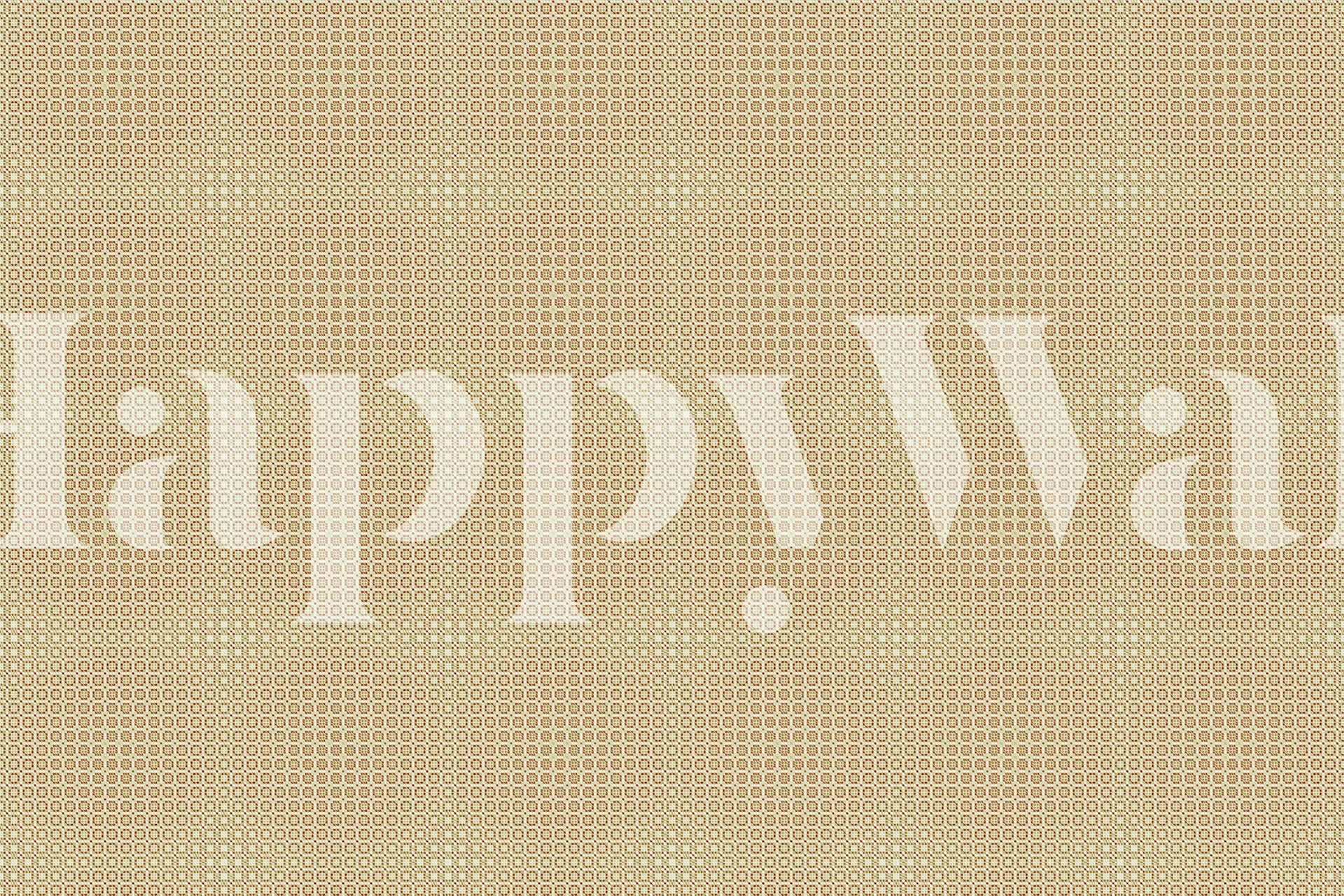 Gold patterned wallpaper with intricate designs