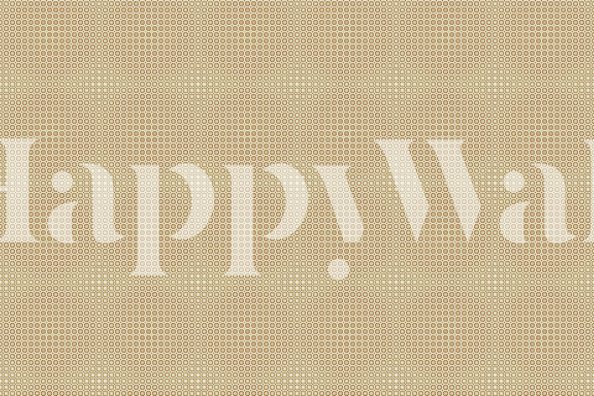 Gold patterned wallpaper with intricate designs