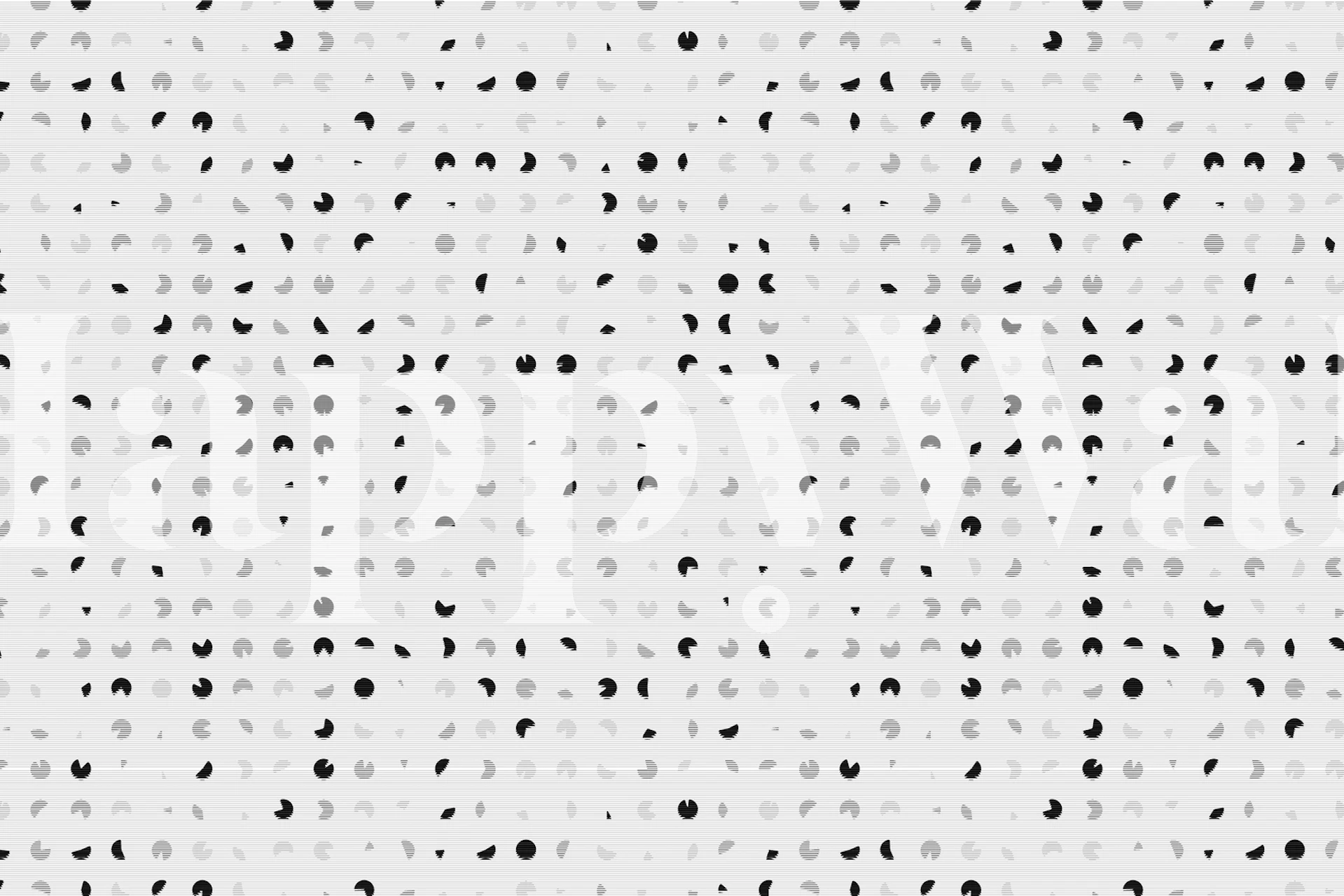 Abstract black shapes on a white background wall mural