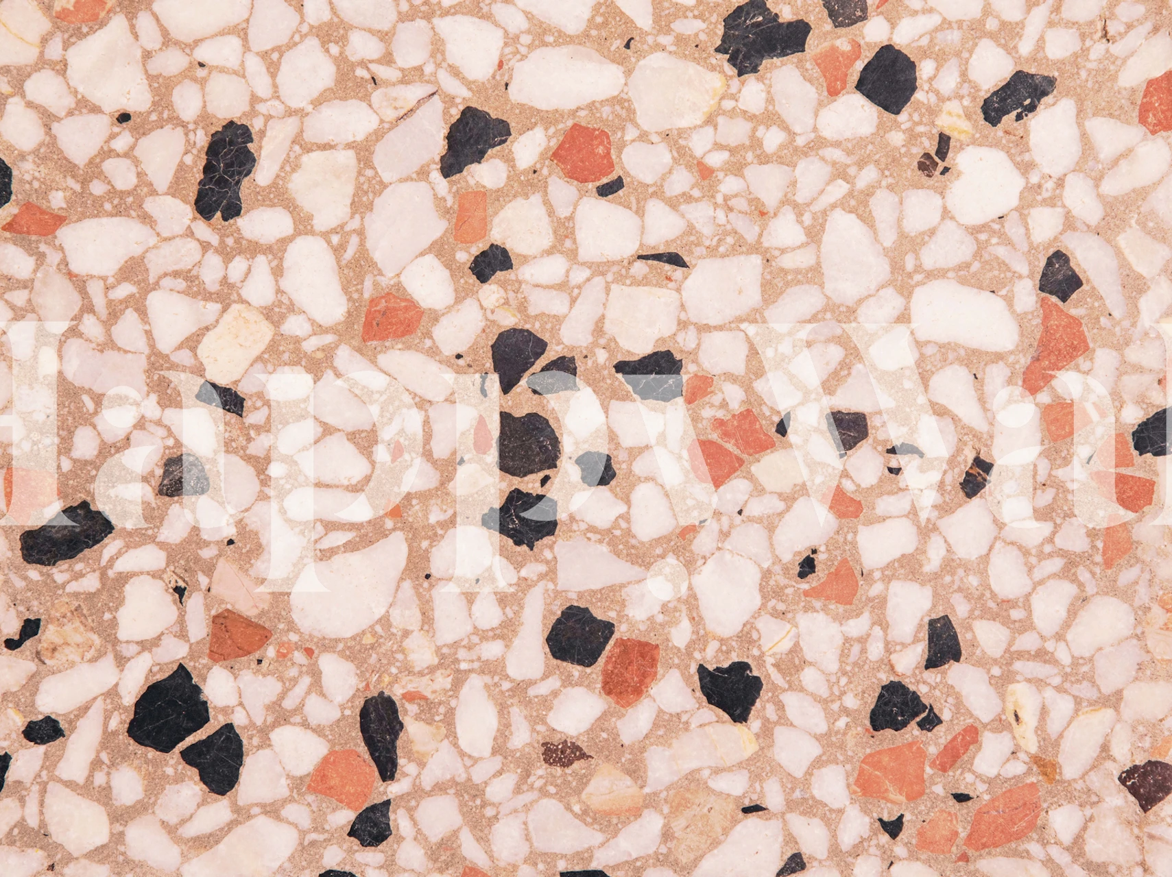 Papel de parede Terrazzo Glam 2 em um quarto