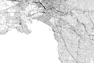 Melbourne Map Wallpaper Meticulously Designed Road Map Murals Happywall