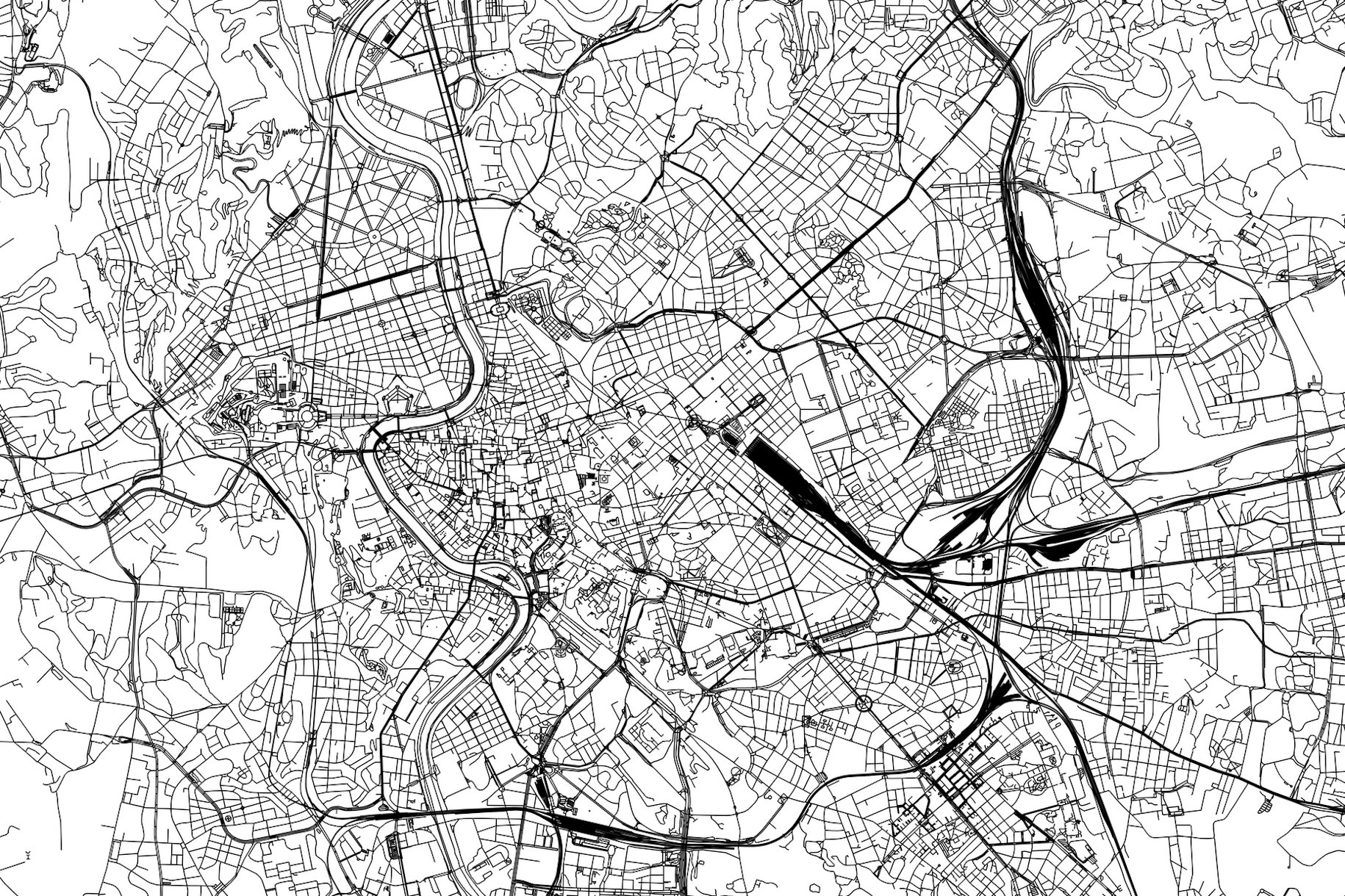 Rome Map wallpaper - Happywall