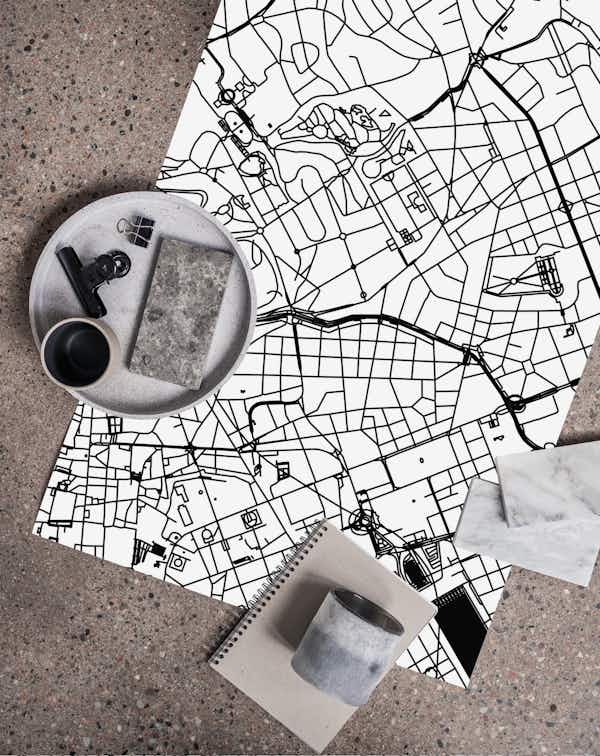 Rome Map wallpaper - Happywall