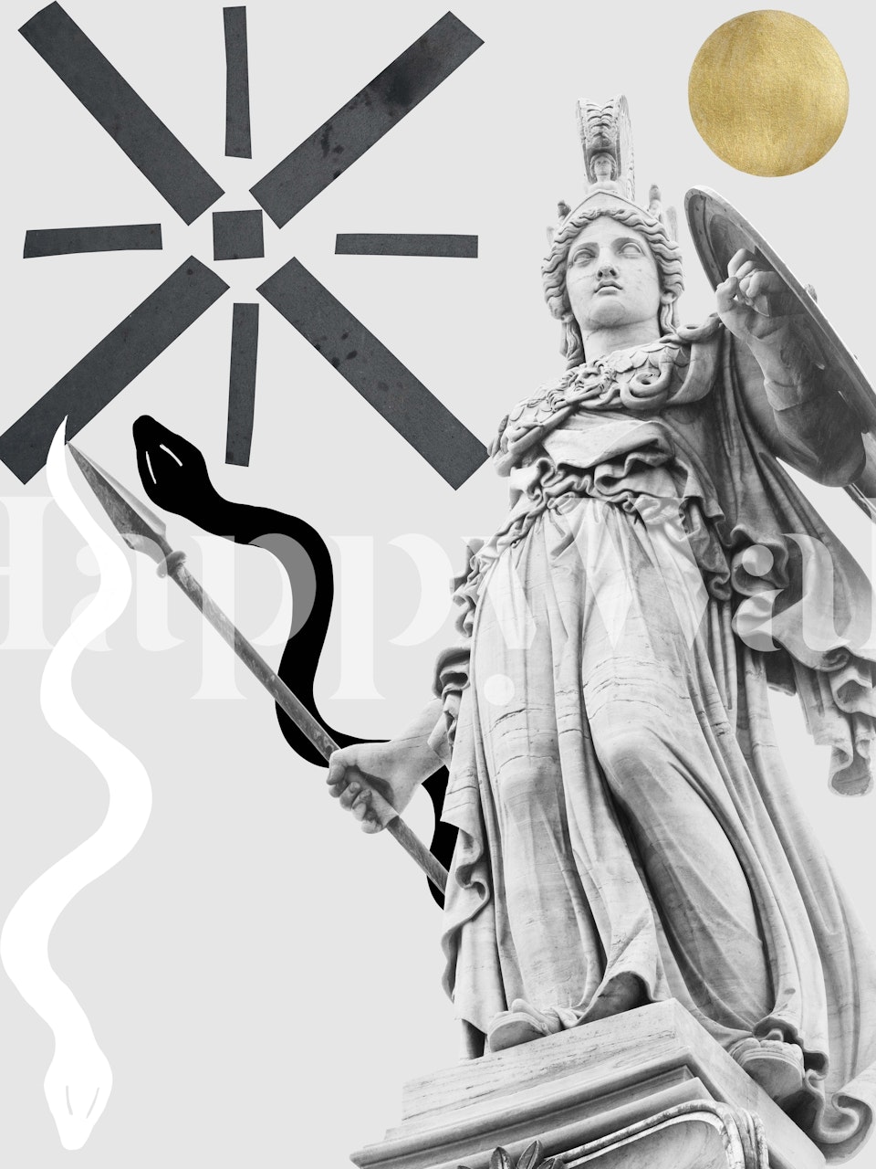 Goddess Athena Finesse 1 wallpaper in a room