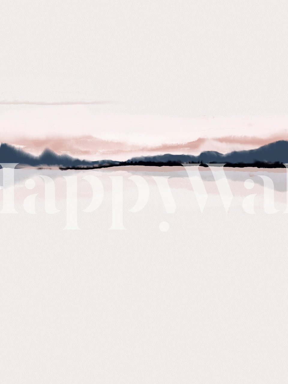 Papier peint Distant Horizon affiché dans une pièce