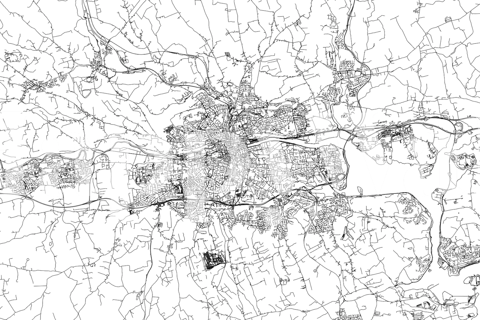 Cork map design in black and white wallpaper