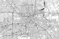 Houston Map tapet
