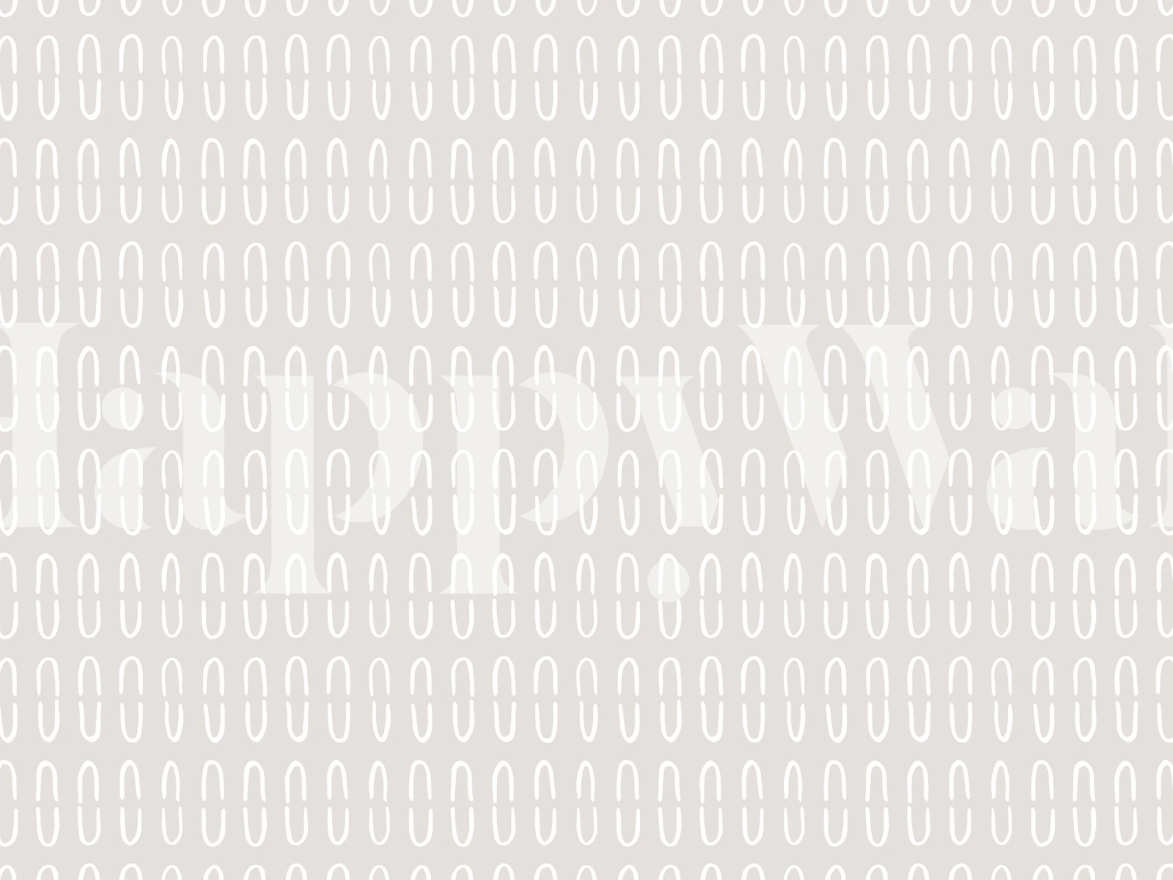 Beige patterned wallpaper with white elongated shapes