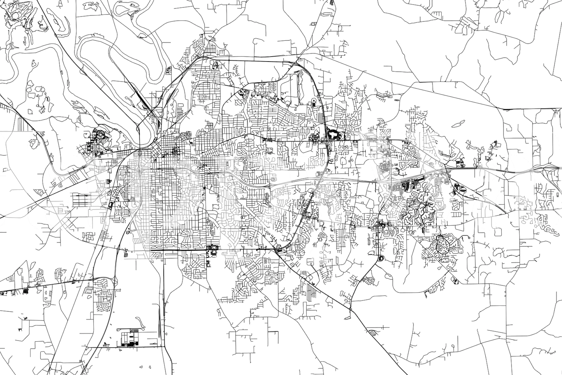 Montgomery map wallpaper on a wall