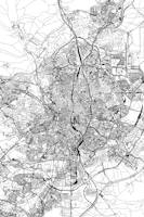 Madrid Map Portrait tapeet