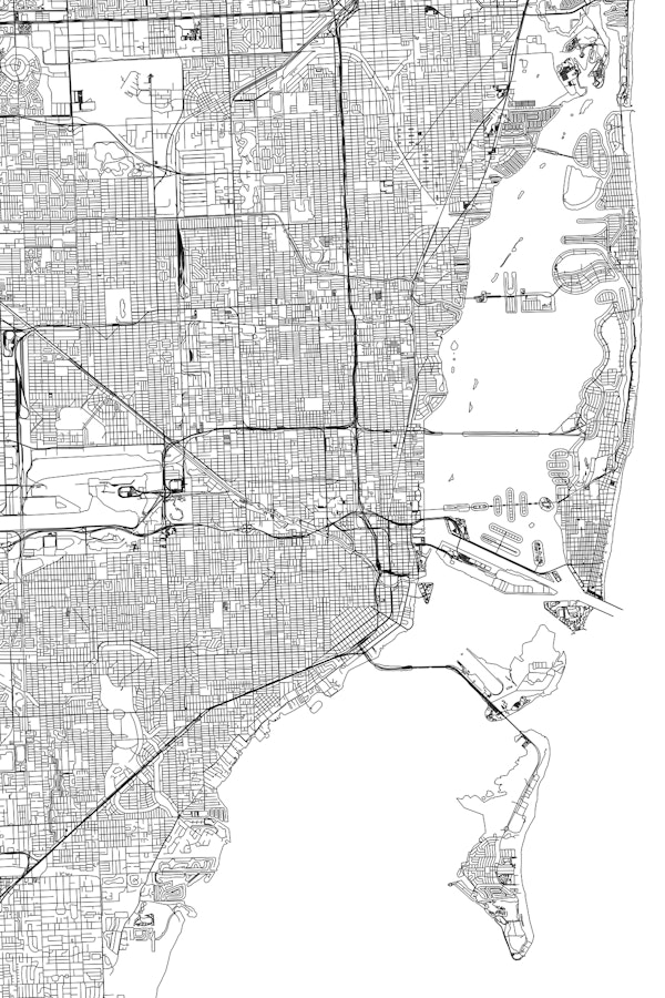 Miami Map Portrait