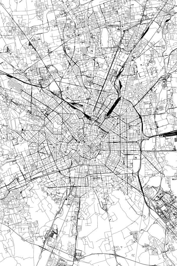 Milan Map Portrait