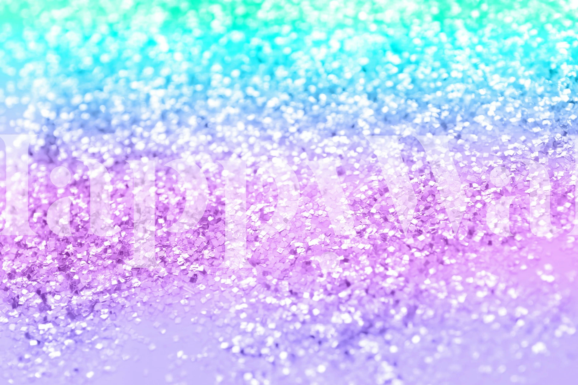 Unicorn Girls Glitter wallpaper in a colorful room