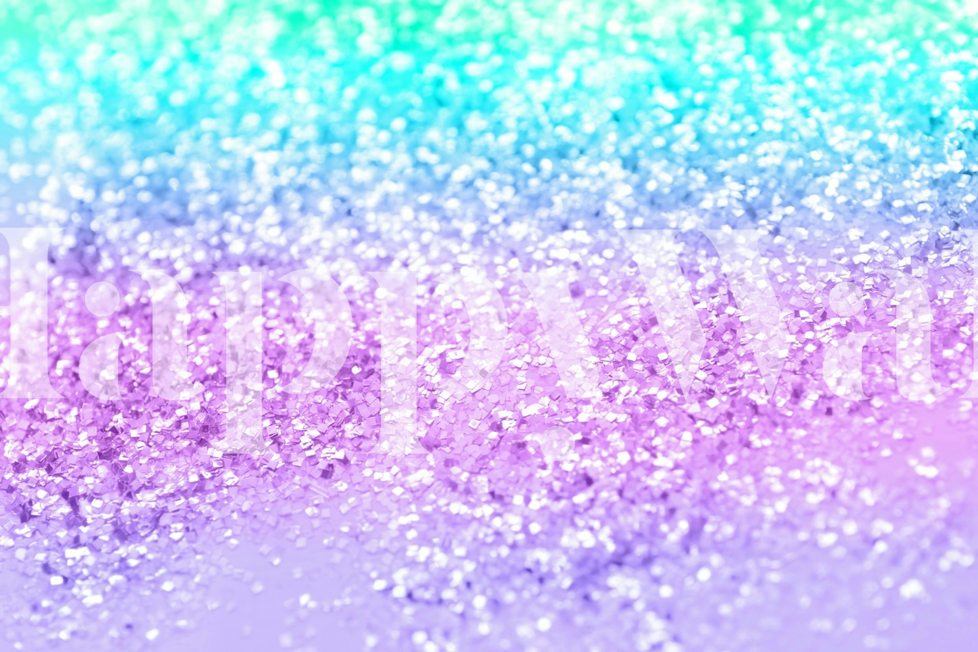 Unicorn Girls Glitter wallpaper in a colorful room