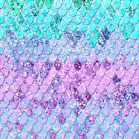 Mermaid Scales with Glitter 9 papiers peint