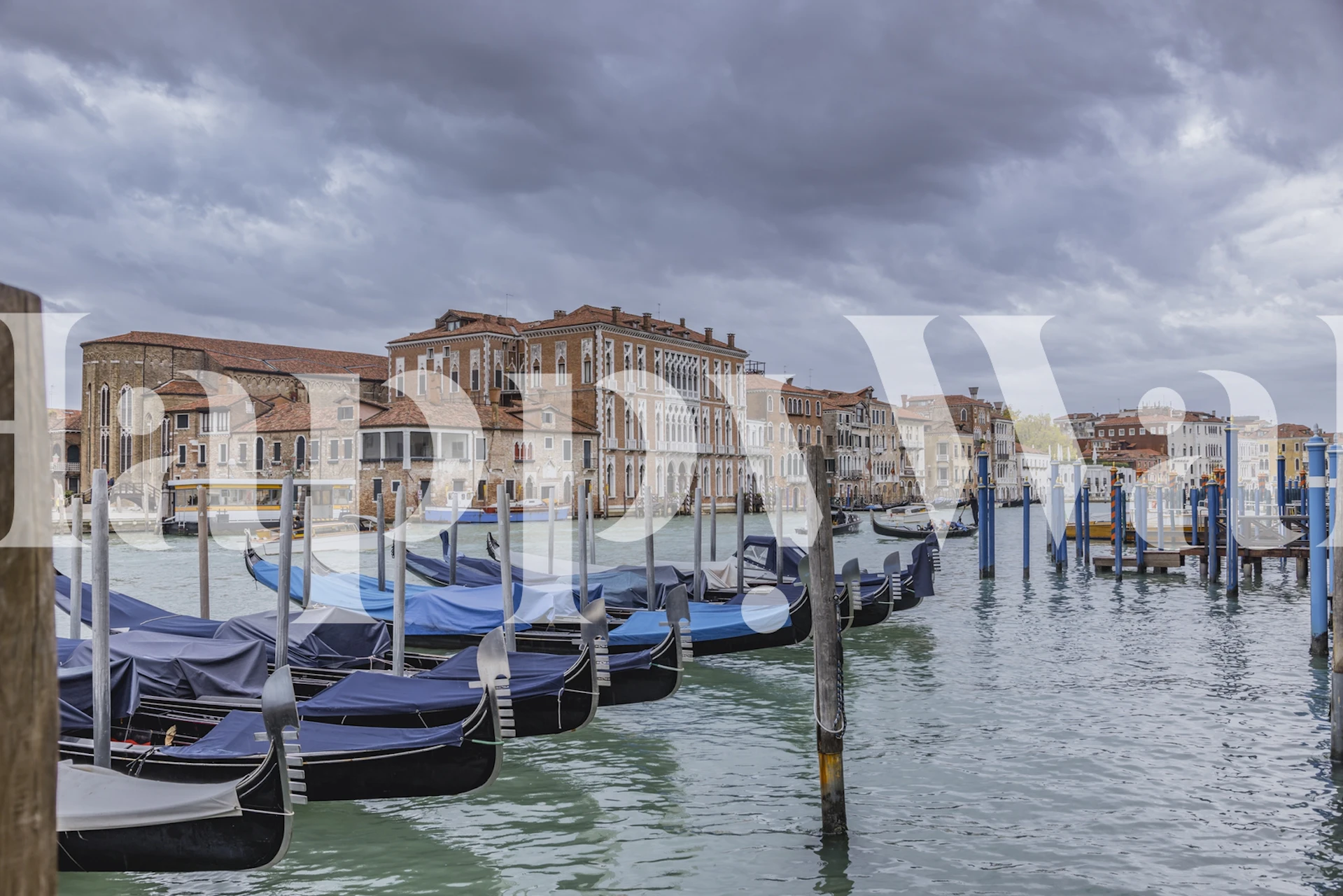 Venice gondoler på Canale Grande