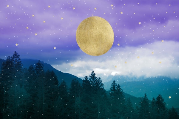 Night Mountain Landscape 1