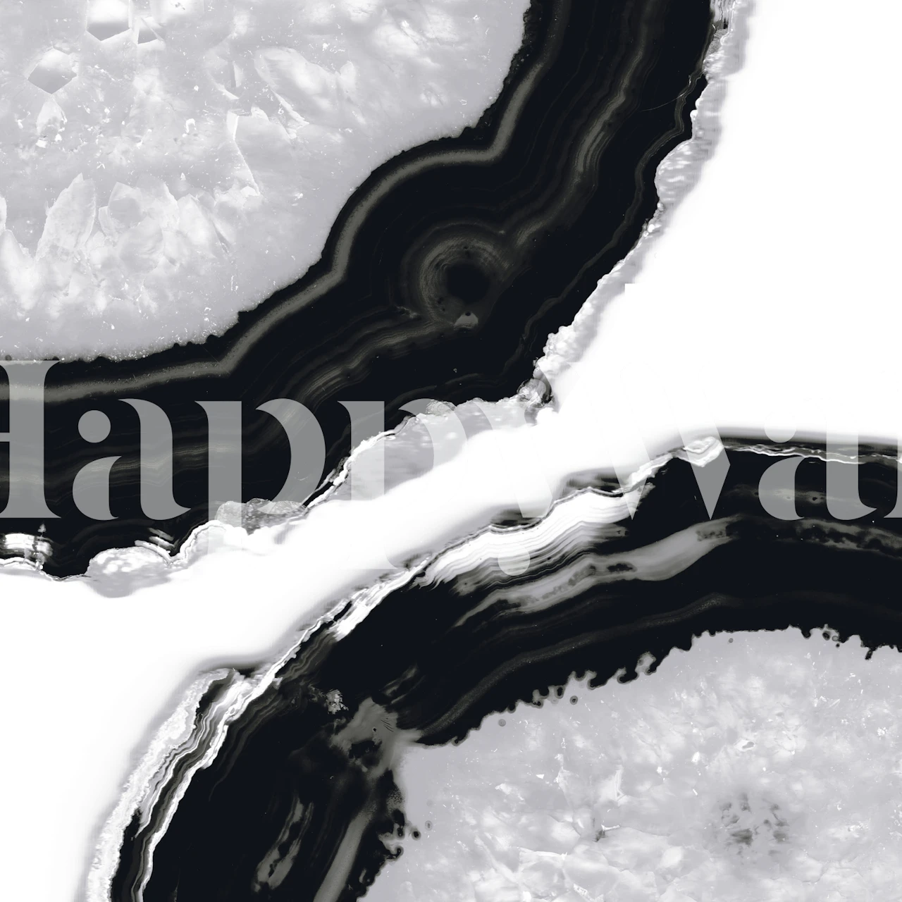 Black and gray agate stone pattern wallpaper