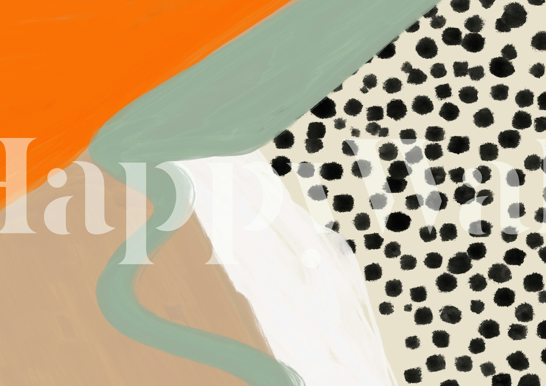 Boho Crazy Life Wallpaper in einem stilvollen Zimmer