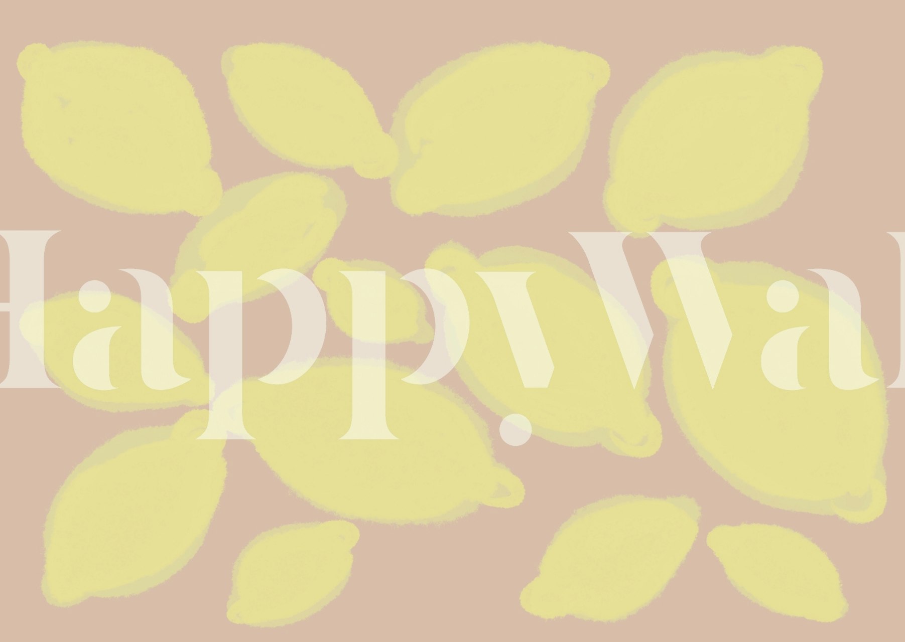 Lemon House Wallpaper Buy Lemon Themed Wallpaper Online Happywall