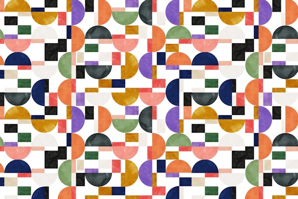Colorful shapes pattern