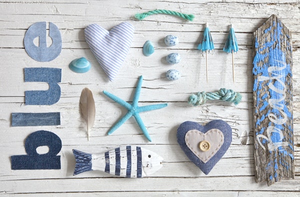 Beach Still Life Blue Jeans