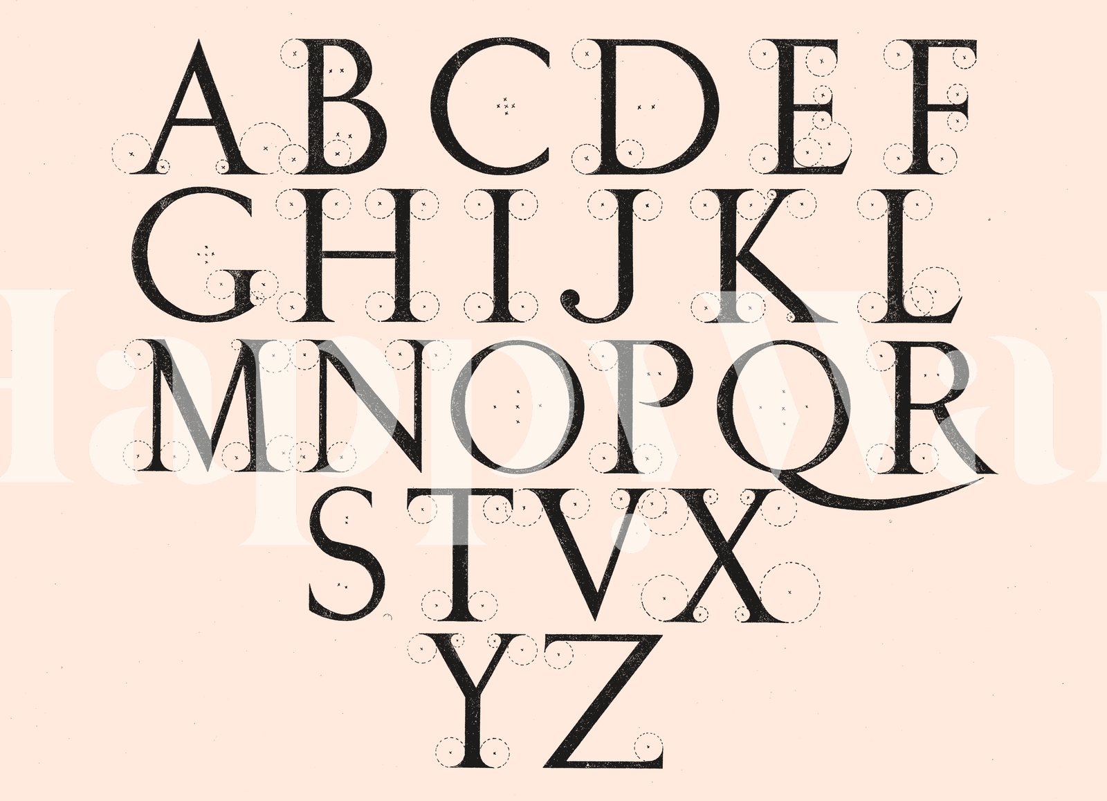 Get Creative with Alphabet Capitals Aster Wallpaper | Happywall