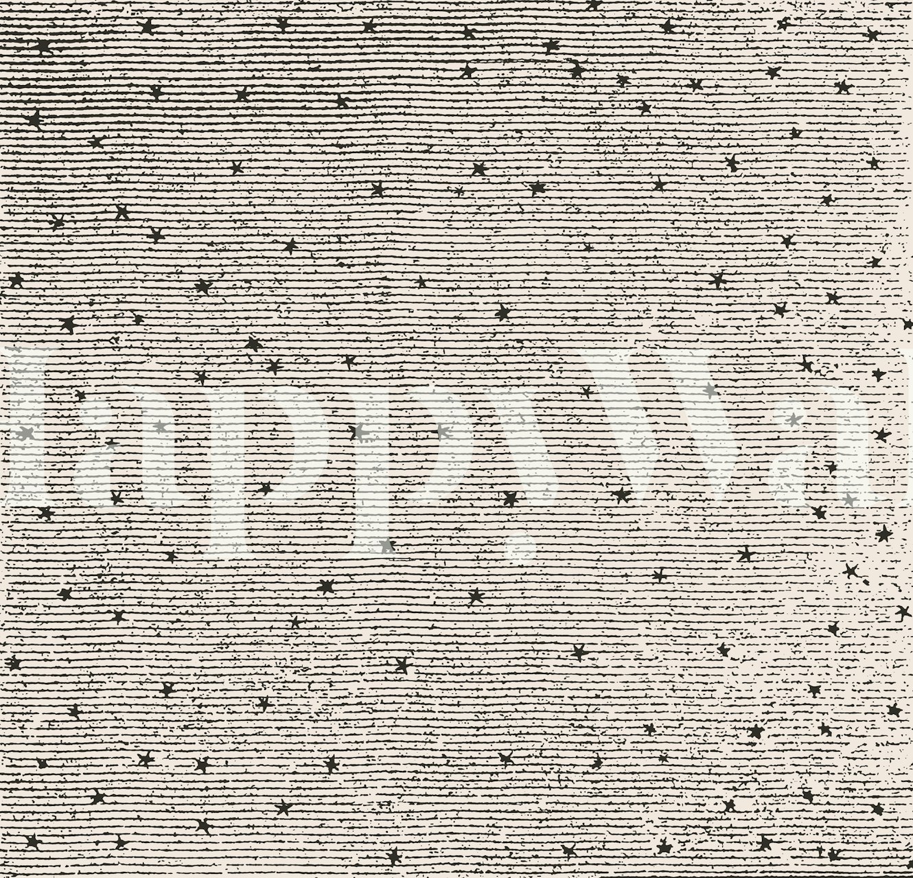 Black and white celestial star pattern wallpaper