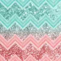 Summer Vibes Glitter Chevron 1 ταπετσαρία