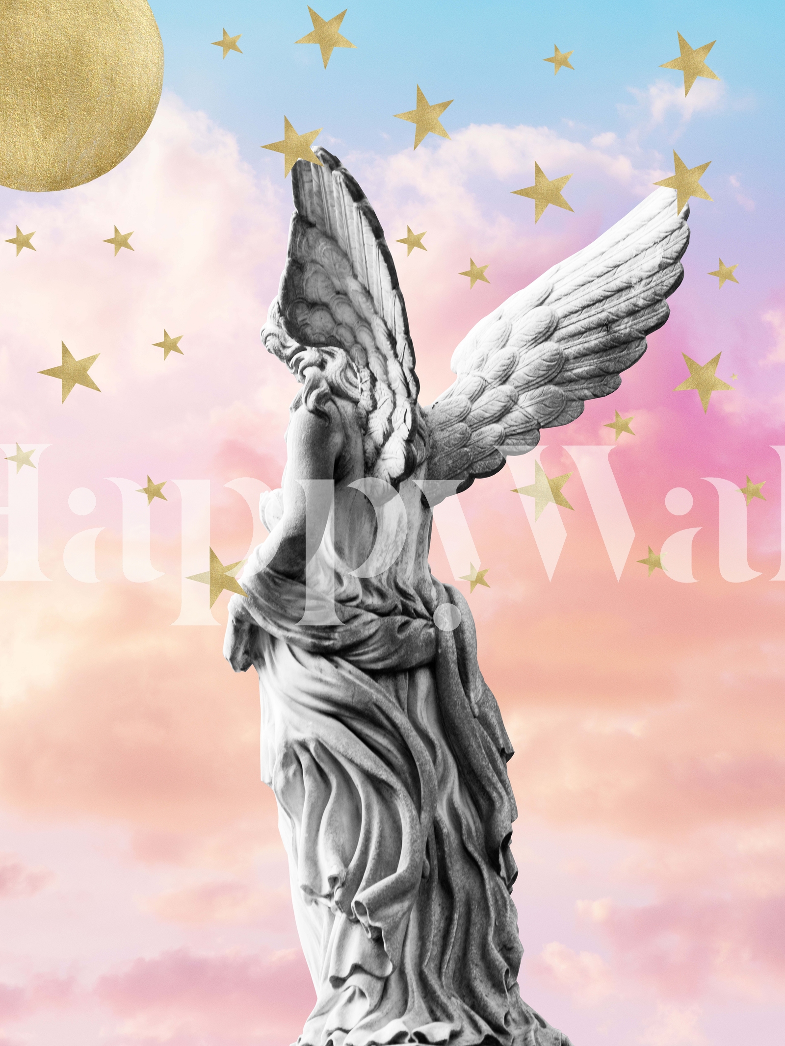 Buy Marble Angel Starry Sky 1 wallpaper - Free shipping