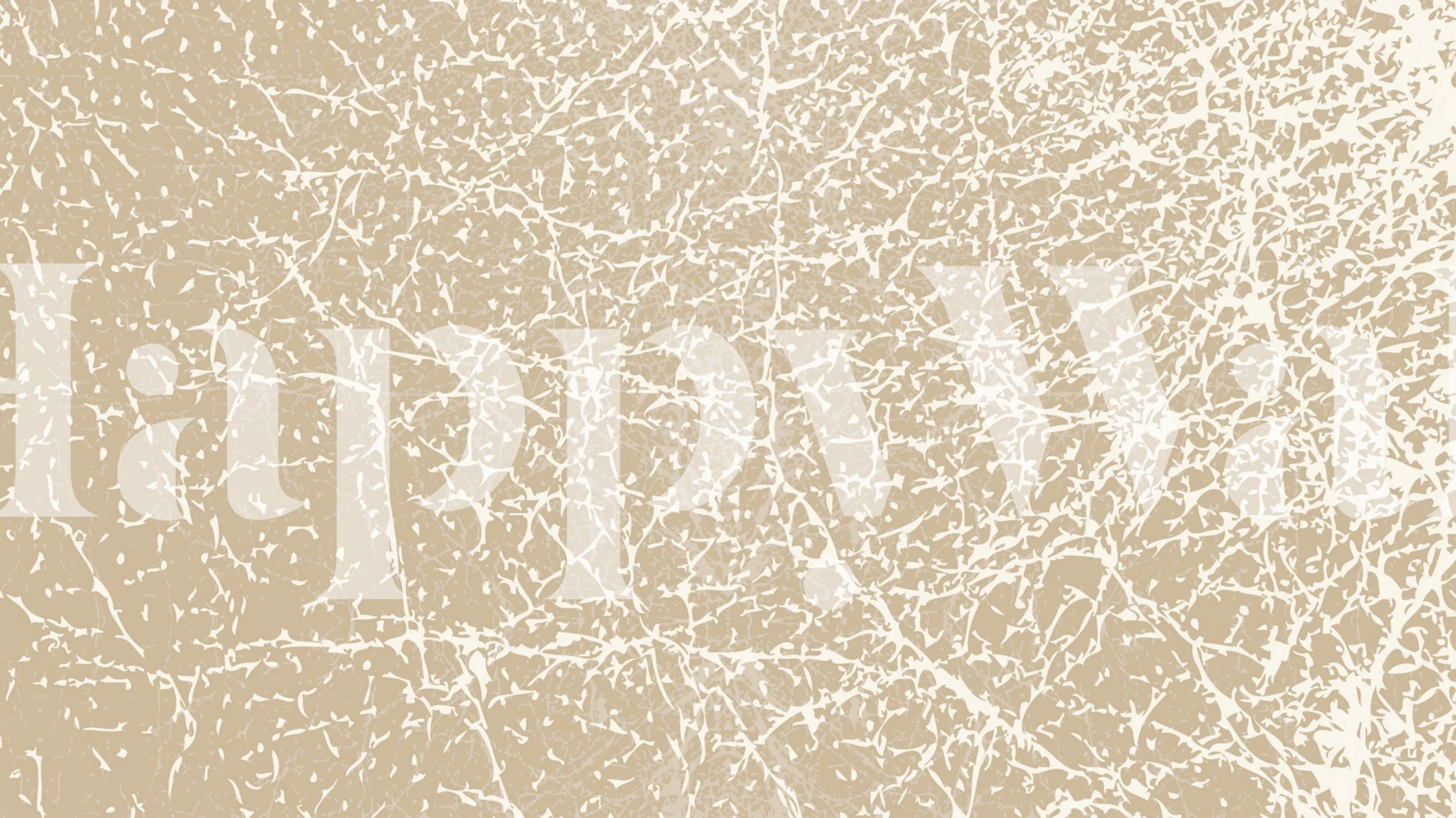 Leather Cream Beige Tapete in einem Raum