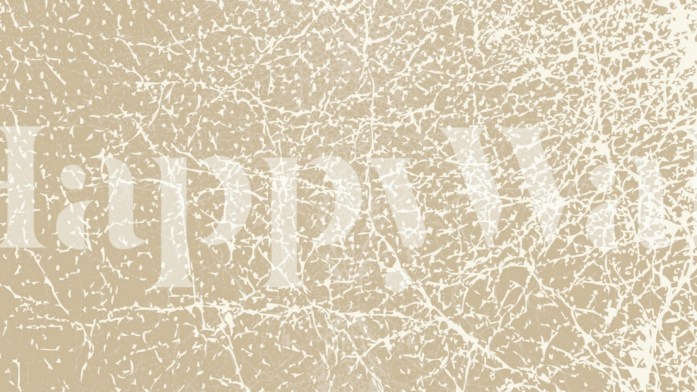 Ταπετσαρία Leather Cream Beige σε ένα δωμάτιο