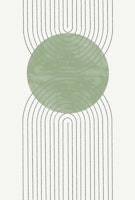 Green Moon II papiers peint