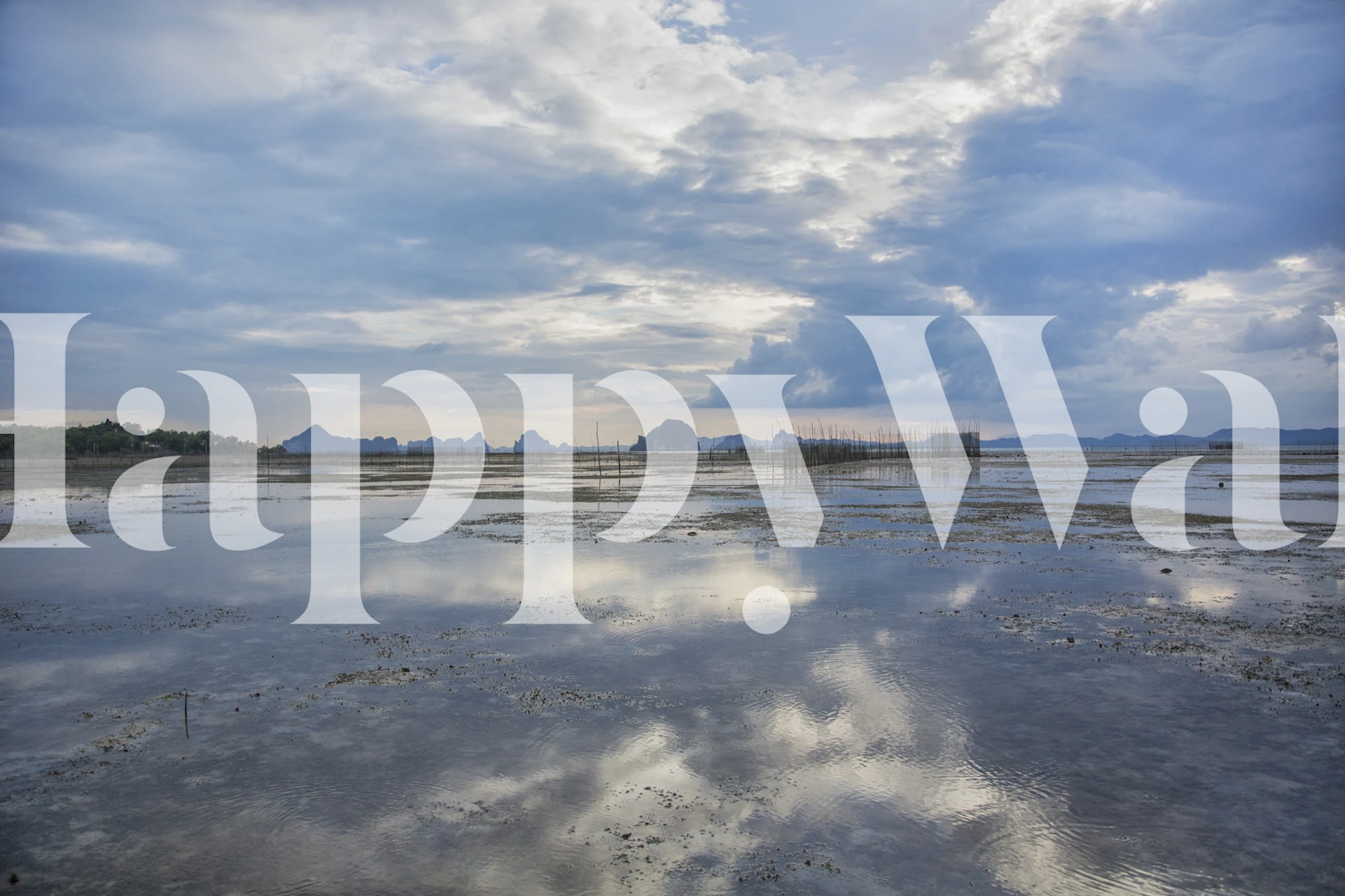 Wallpaper featuring a shallow lagoon in Thailand