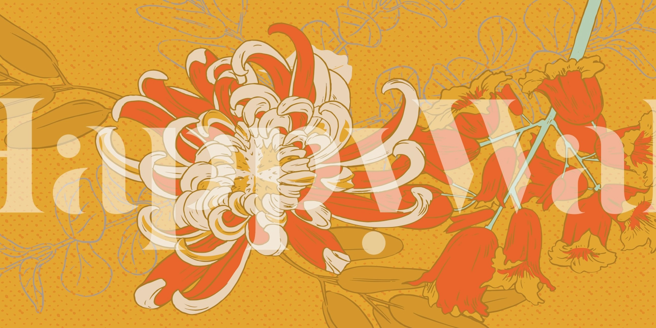 Tapeta Flowery Flowers u sobi