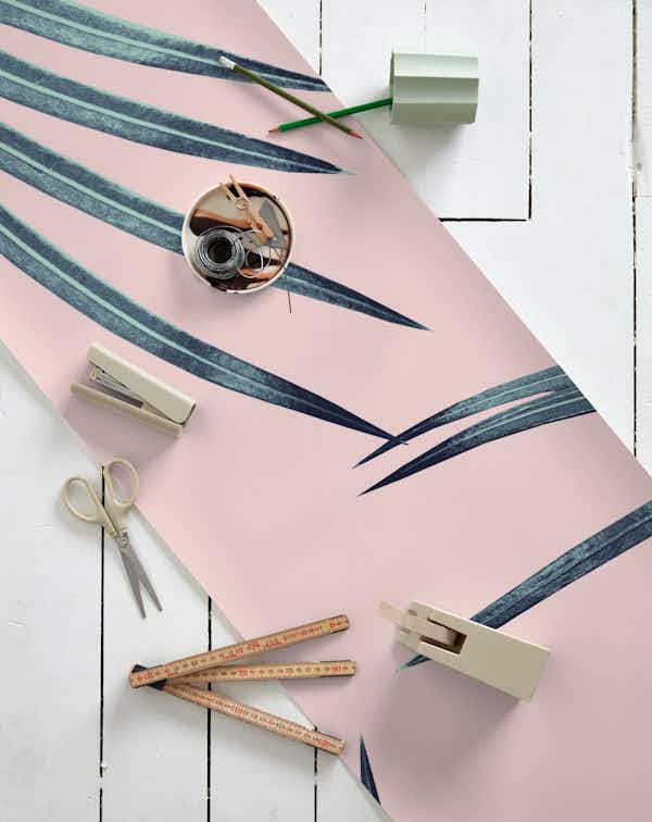 Blush Palm Leaves Dream 1 wallpaper roll