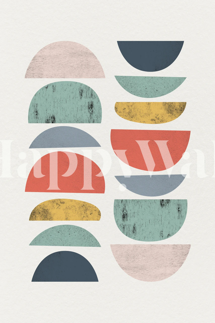 Tapeta Retro Fun in Happy Colours 2 w pokoju