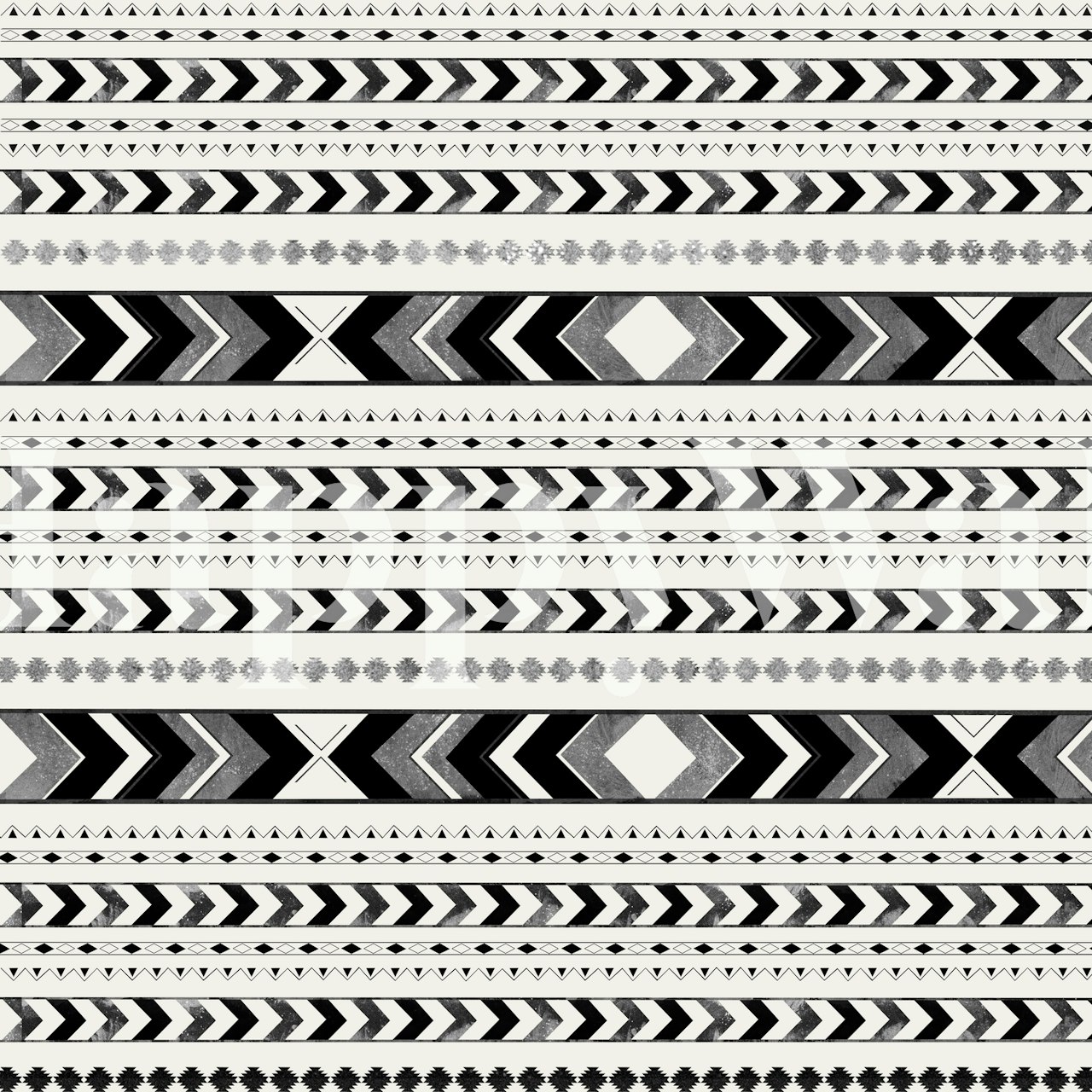 Tribal Arrow Boho Pattern 2 tapet i et rom