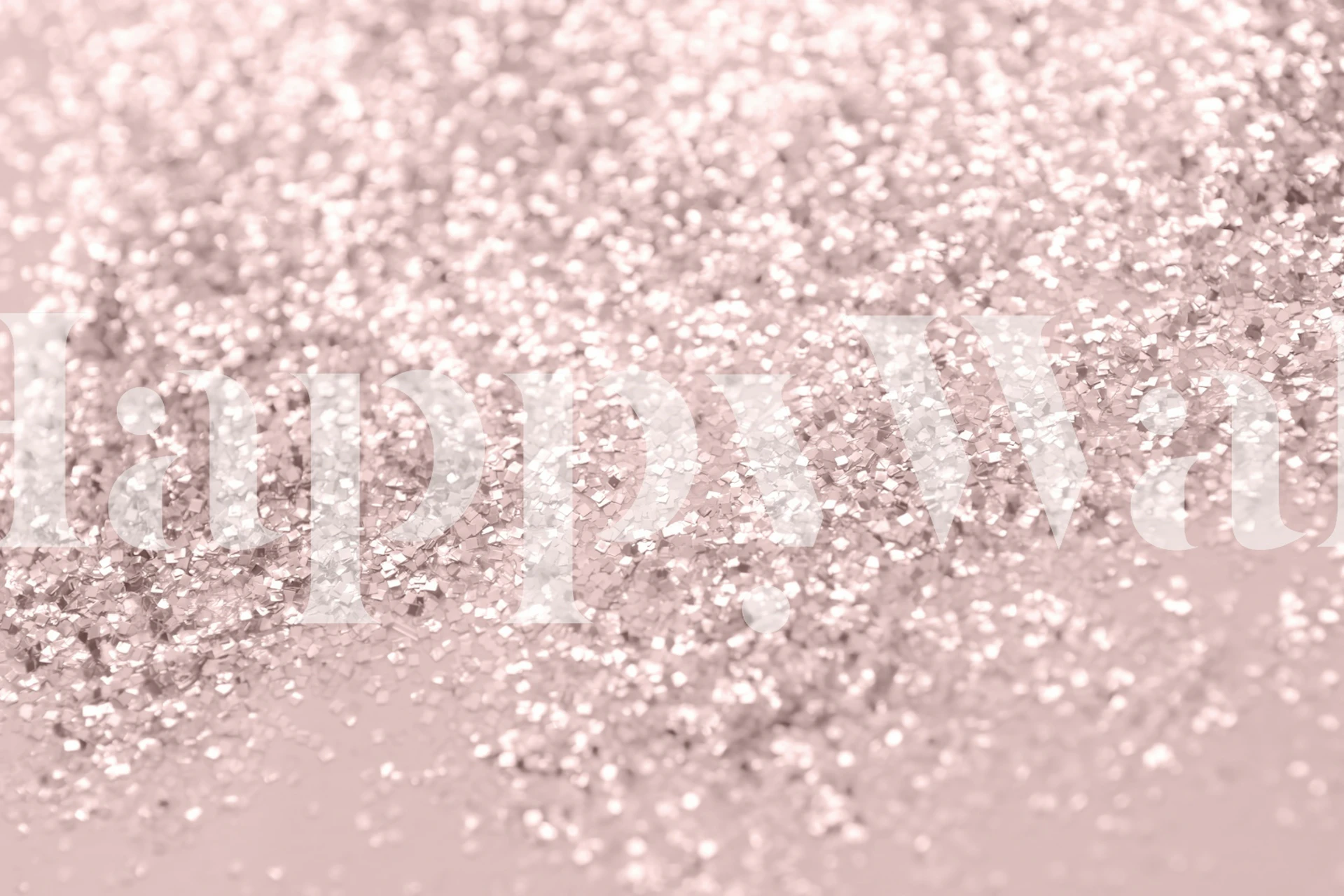 Blush sparkling glitter overlay on soft pink background wallpaper