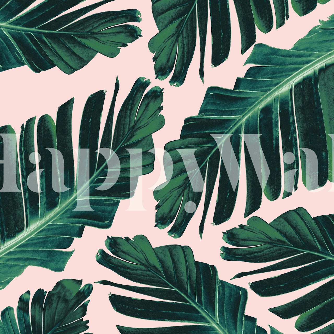 Tropical Blush Banana Leaves tapeta u sobi